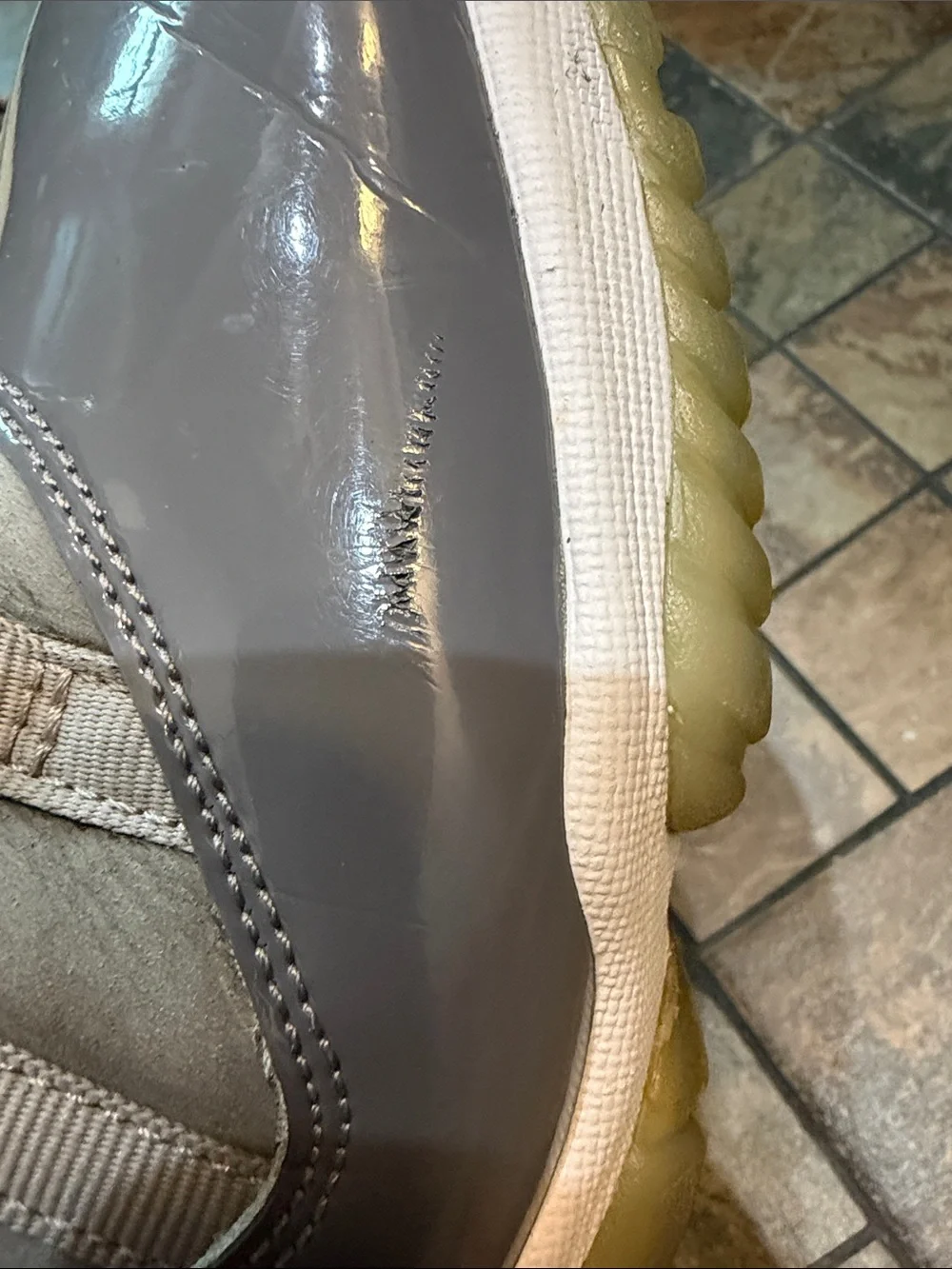 Jordan 11 Gray High-Top Men's Sneakers - Brand Unspecified